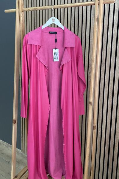 Ceremony Halka Detay Deri Kap Pembe