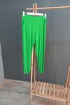 Ceremony Paçasının Önü Stoper Detaylı Bambu Havuç Pantolon Yeşil