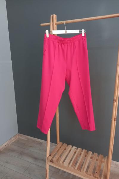 Ceremony Beli Lastikli Finike Havuç Paça Pantolon Nar Çiçeği