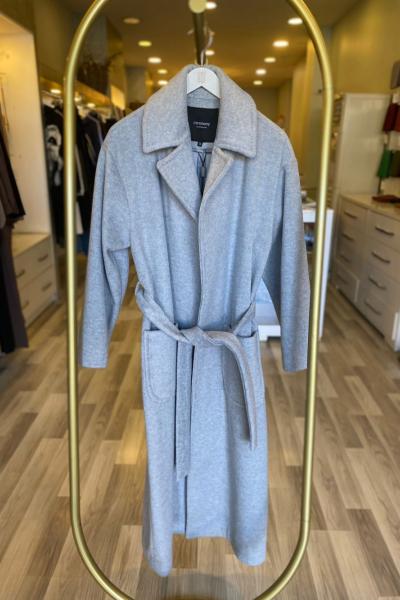 Ceremony Punto Dikişli Manto Gri