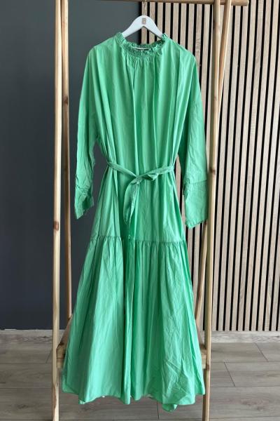 Ceremony Paraşüt Kumaş Elbise Su Yeşili