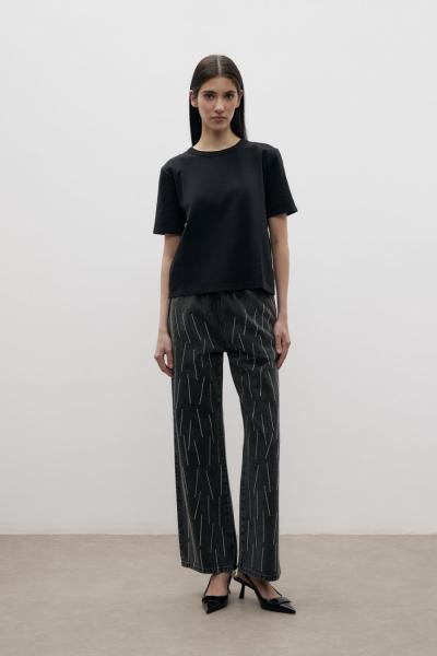 Merwish Shine Pop Denim Siyah