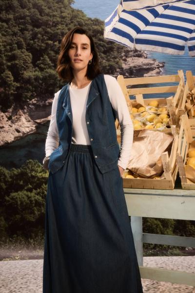 Merwish Roma Mini Yelek Lacivert