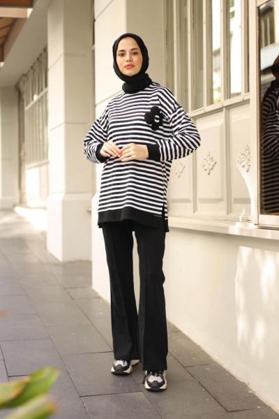 Lamazi İspanyol Paça Pantolon Siyah