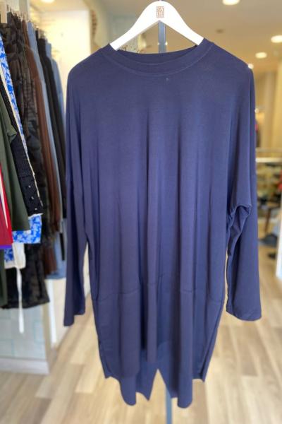 Efraze Asimetrik Sandy Tunik Lacivert