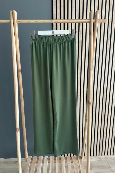 Puane Bol Paça Ayrobin Pantolon Haki