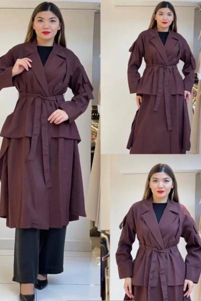 Ceremony Yanı Volanlı Slopet Detaylı Dubai Kap Bordo