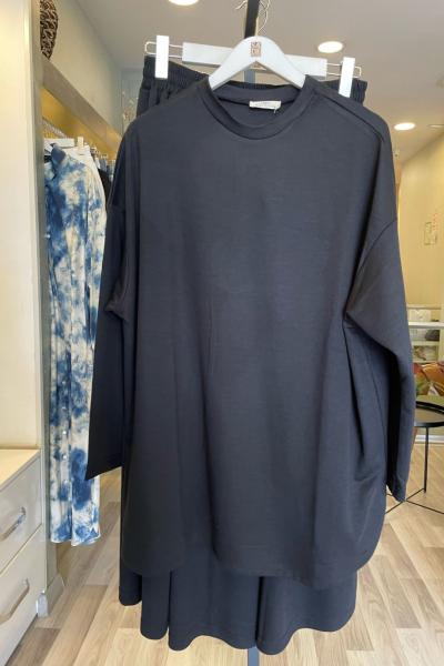 Merwish Bambu Etek Takım Siyah