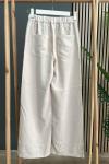 Magazin BELİ LASTİKLİ ARKASI CEPLİ PANTOLON Ekru