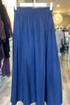 Ceremony Arkası Lastikli Önü Pileli Dubai Etek  Lacivert