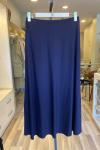 Ceremony Belden Lastikli Kloş Bambu Etek Lacivert