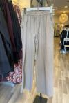 Magazin Beli Lastikli Tensel Pantolon Bej
