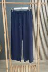 Magazin BELİ LASTİKLİ ARKASI CEPLİ PANTOLON Koyu Lacivert
