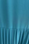 Ceremony Ceremony Nervürlü Zincirli Sandy Elbise  Turkuaz