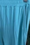 Ceremony Ceremony Yandan İki Cepli Bambu Bol Pantolon  Turkuaz