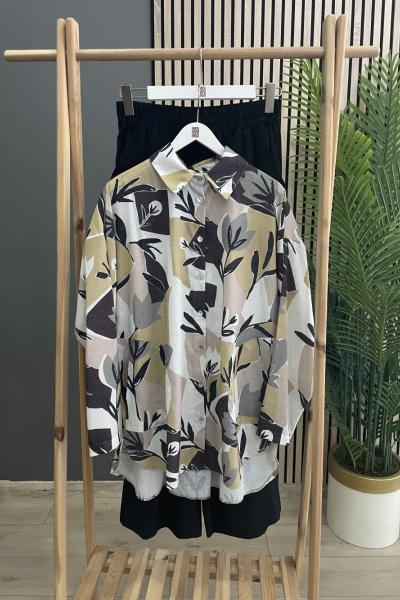 Ceremony Ata Dijital Baskı Takım Amber