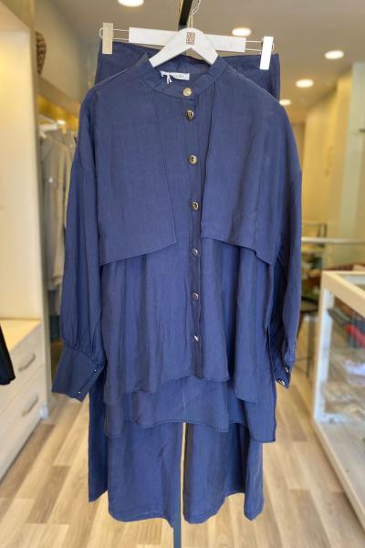 Magazin Lyocell Takım  Lacivert