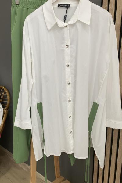 Ceremony Paper Touch Pantolonlu Takım Yeşil