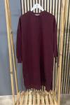 Sade Butik Soul Basic Uzun Tunik Bordo