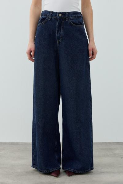 Merwish 2026 Yaz Salaş Denim Pantolon Koyu Lacivert