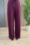Magazin BELİ LASTİKLİ ARKASI CEPLİ PANTOLON Bordo