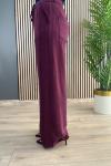 Magazin BELİ LASTİKLİ ARKASI CEPLİ PANTOLON Bordo