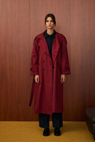 Merwish Lizbon Trençkot Bordo
