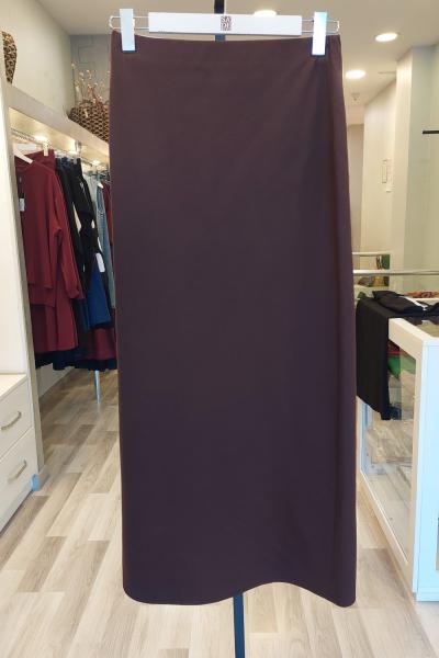 Ceremony 2026 KIŞ Çelik Kalem Etek Kahverengi