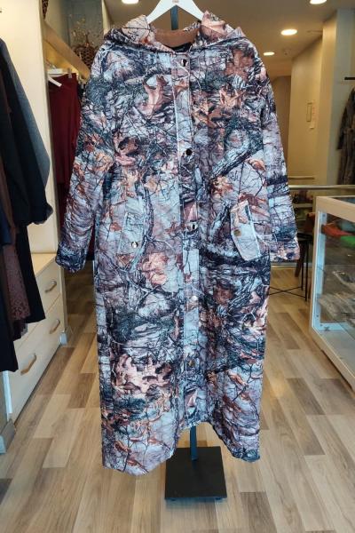 Ceremony 2026 KIŞ Safwan Kapüşonlu Kaban Karışık Desenli