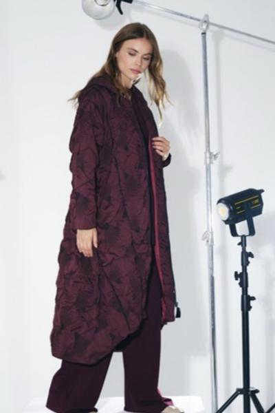 Ceremony 2026 KIŞ Santana Çok Fermuarlı Kap Bordo