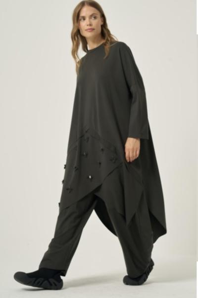 Ceremony 2026 KIŞ Luna Önü Anvelop Pantolonlu Takım Siyah