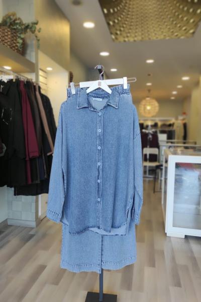 Magazin Tensel Takım Açık Mavi