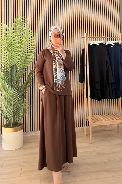 Paba Lula Takım Kahverengi