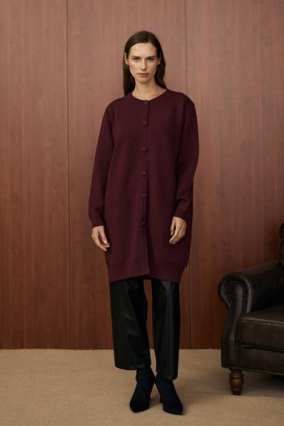 Merwish Bomber Hırka Bordo