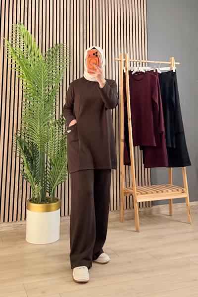 Paba Nuvva Soft Takım Kahverengi