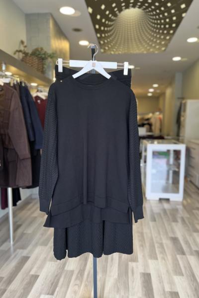 Knıt Lovess! Sera Takım Siyah