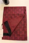SADE Gucci Monogram Desen Şal Bordo