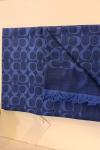 SADE Coach Monogram Desen Şal Lacivert