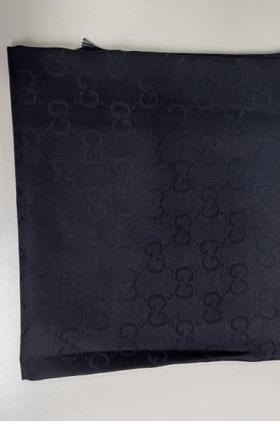 SADE Gucci Monogram Desen Şal Siyah