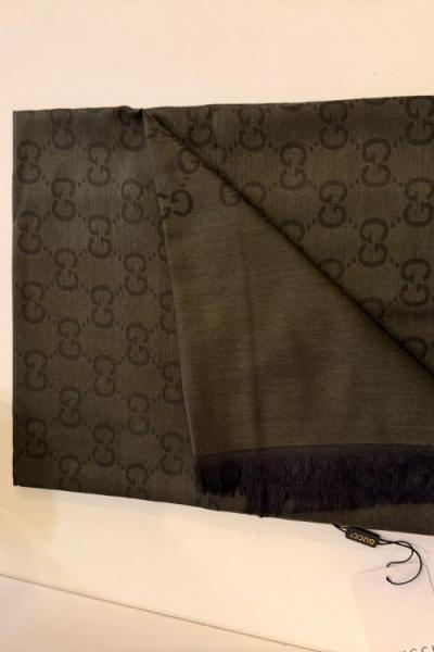 SADE Gucci Monogram Desen Şal Haki