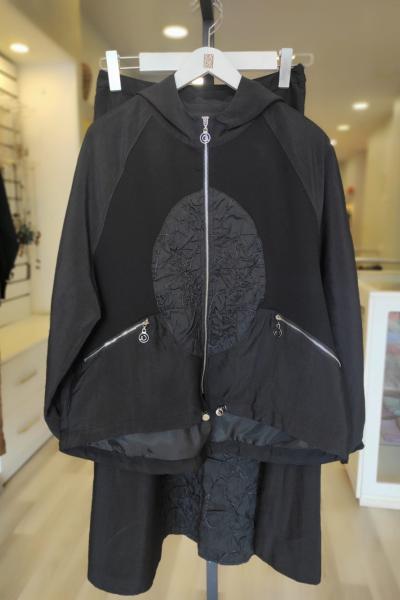 Ceremony 2026 KIŞ Önü Ve Cepleri Fermuar Detaylı Ceketli Etekli Star Takım Siyah