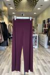 Ceremony 2026 KIŞ Beli Düz Lastikli Bambu Pantolon Bordo