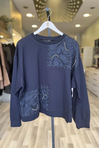 Ceremony 2026 KIŞ Parça Detaylı Star Bluz Lacivert