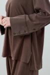 Merwish Modal Comfy Takım Kahverengi