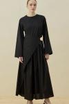 Merwish Chic Elbise Siyah