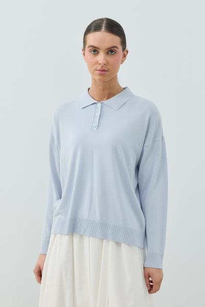 Merwish 2026 Yaz Basic Hırka Mavi