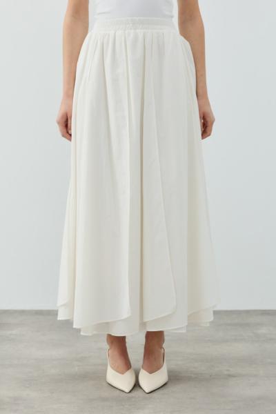 Merwish 2026 Yaz Vual Etek Ekru