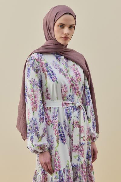 Merwish 2026 Yaz Soft Bambu Şal Gül Kurusu