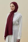 Merwish 2026 Yaz Soft Bambu Şal Bordo