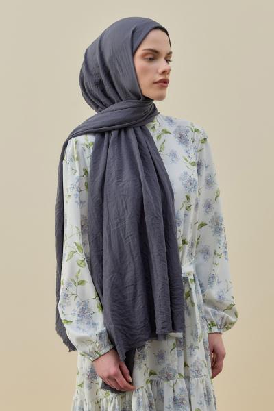 Merwish 2026 Yaz Soft Bambu Şal Füme